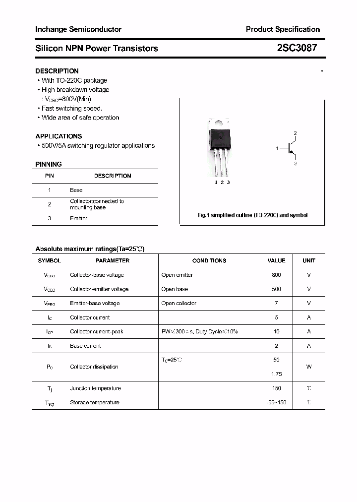 2SC3087_4418120.PDF Datasheet