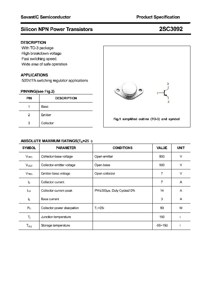 2SC3092_4390510.PDF Datasheet