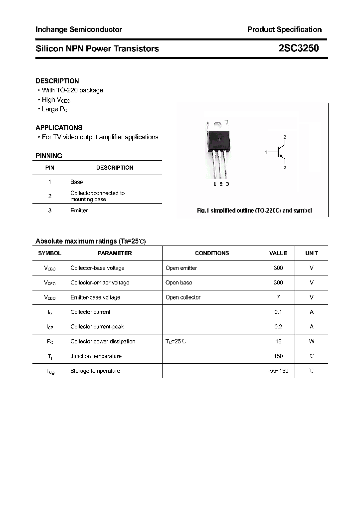 2SC3250_4504152.PDF Datasheet