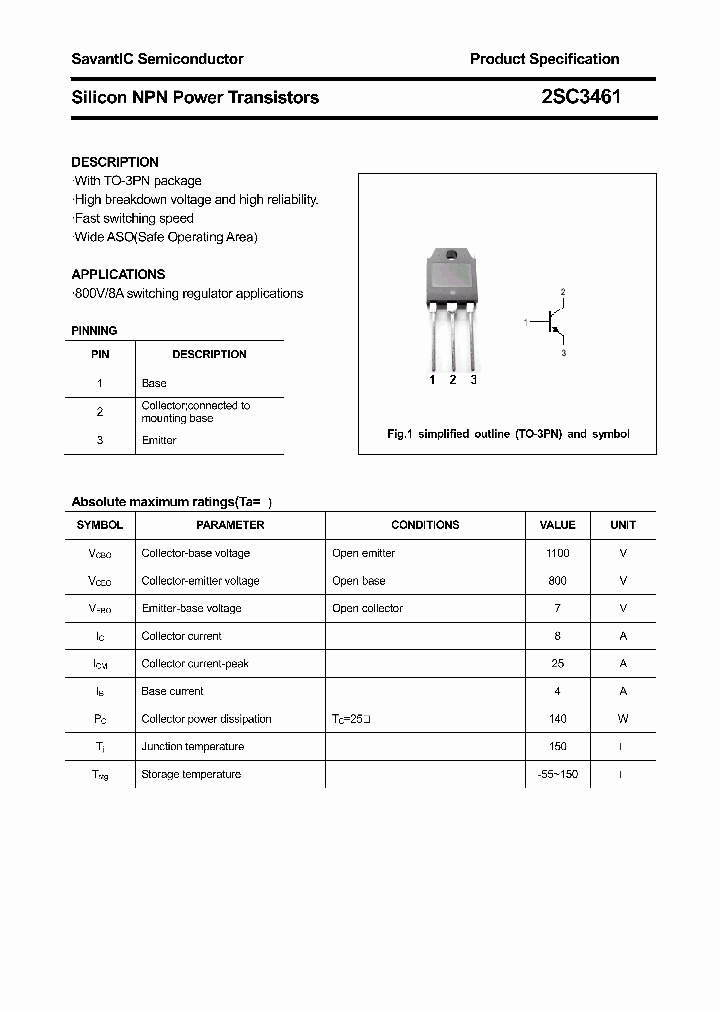 2SC3461_4449669.PDF Datasheet