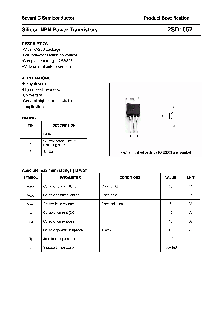 2SD1062_4506136.PDF Datasheet