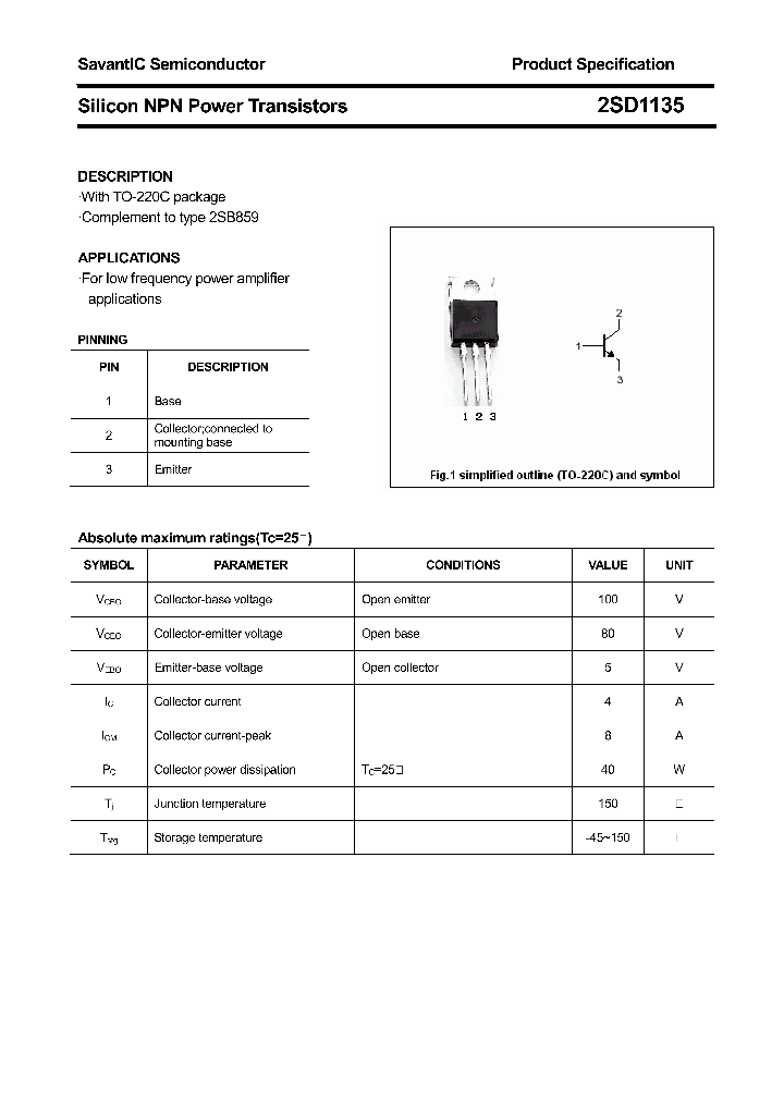 2SD1135_4387503.PDF Datasheet