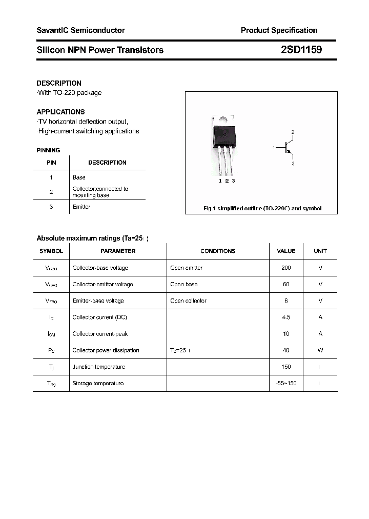 2SD1159_4395637.PDF Datasheet