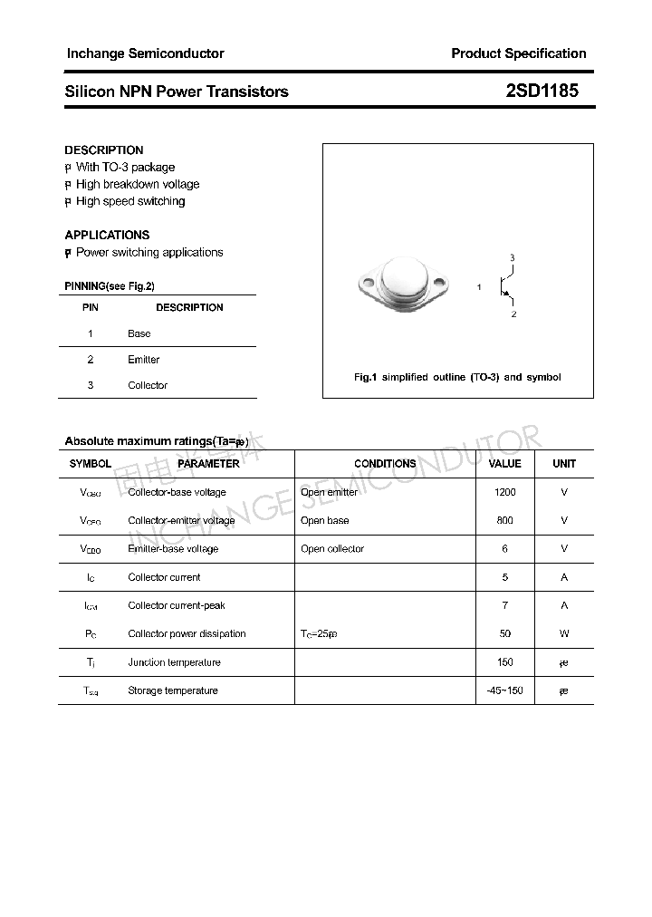 2SD1185_4305689.PDF Datasheet