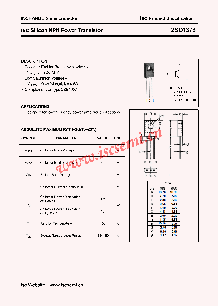 2SD1378_4629932.PDF Datasheet