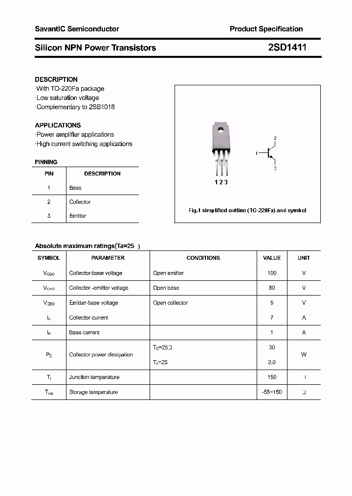 2SD1411_4469072.PDF Datasheet