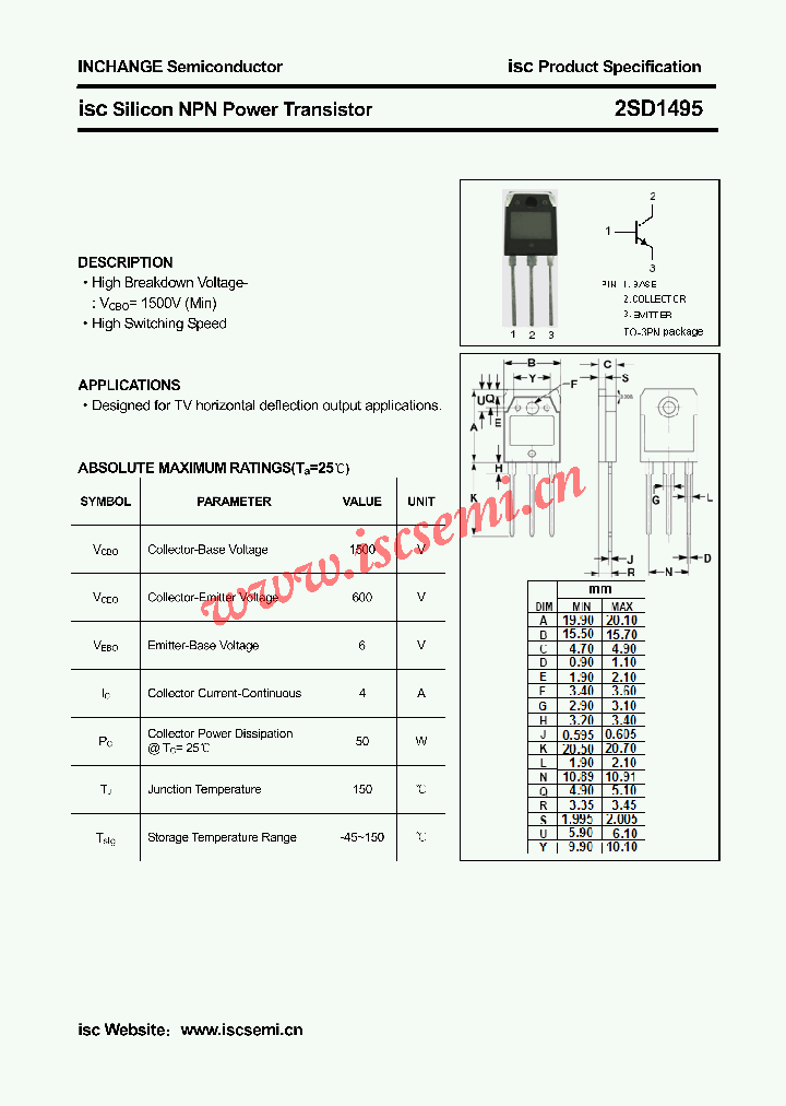 2SD1495_4585028.PDF Datasheet