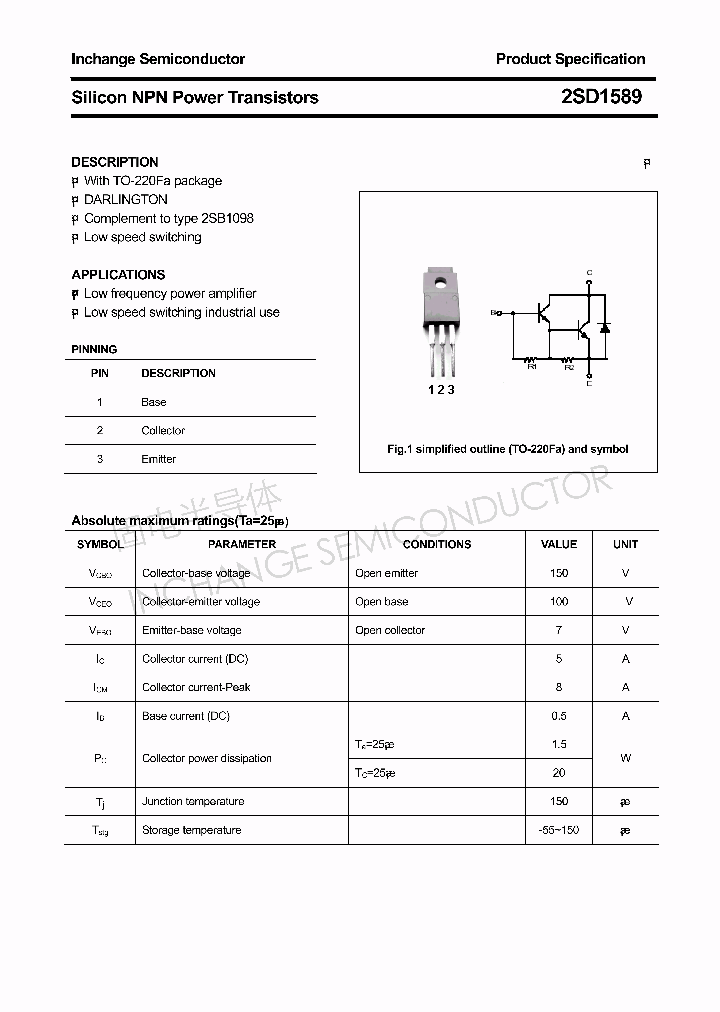 2SD1589_4329794.PDF Datasheet