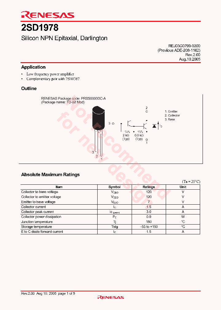 2SD1978_4318700.PDF Datasheet