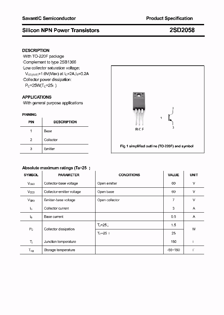 2SD2058_4388358.PDF Datasheet