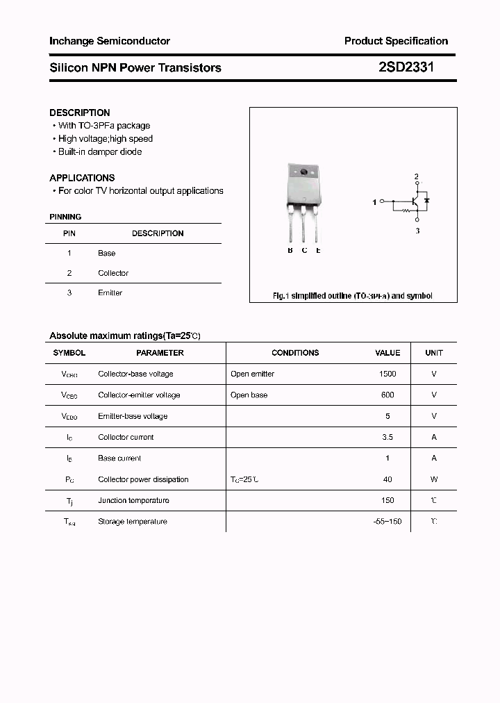 2SD2331_4397383.PDF Datasheet