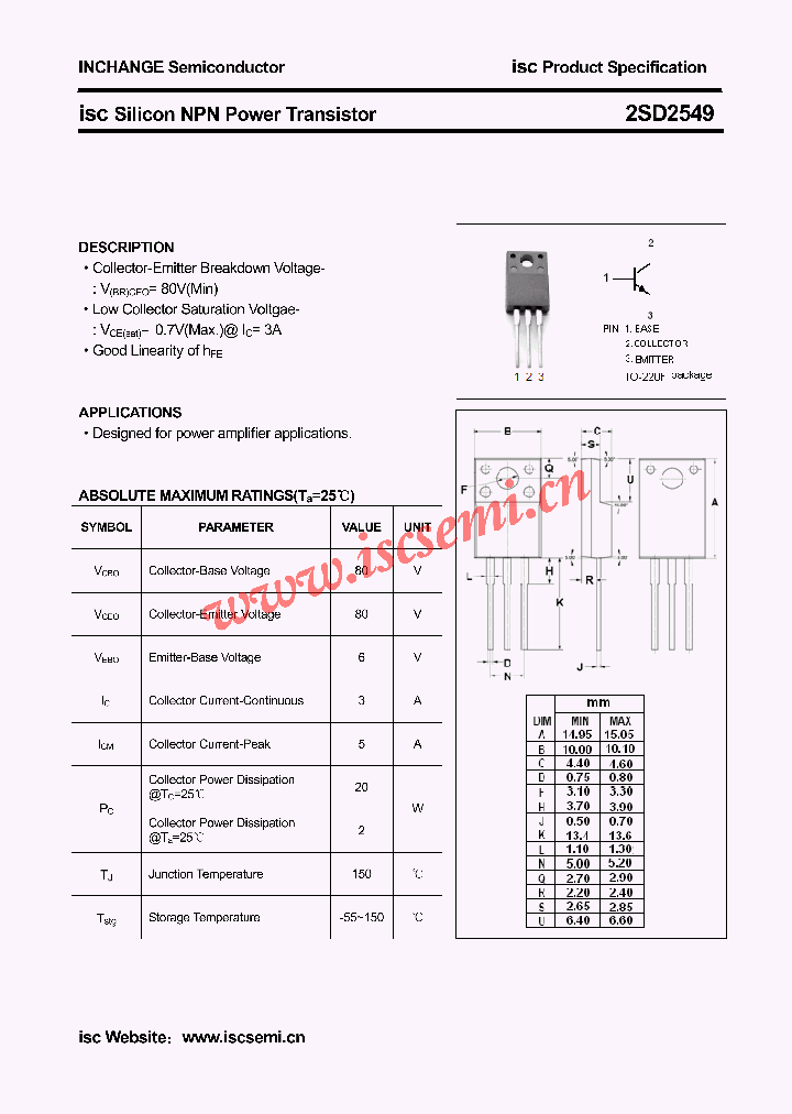 2SD2549_4563091.PDF Datasheet