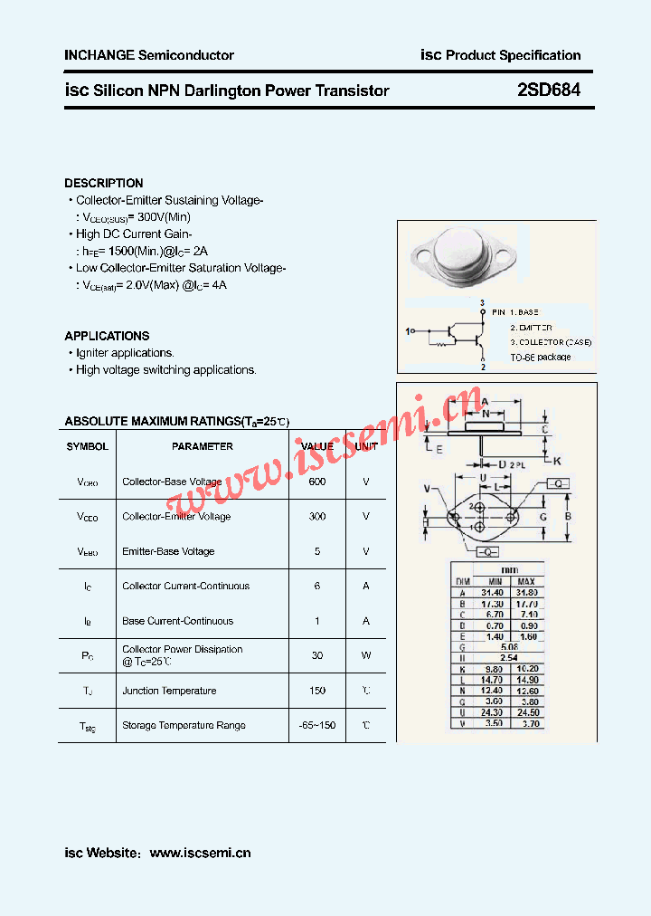 2SD684_4715890.PDF Datasheet