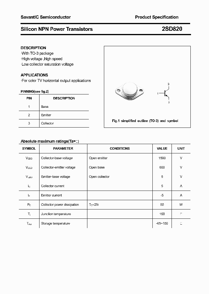 2SD820_4374021.PDF Datasheet