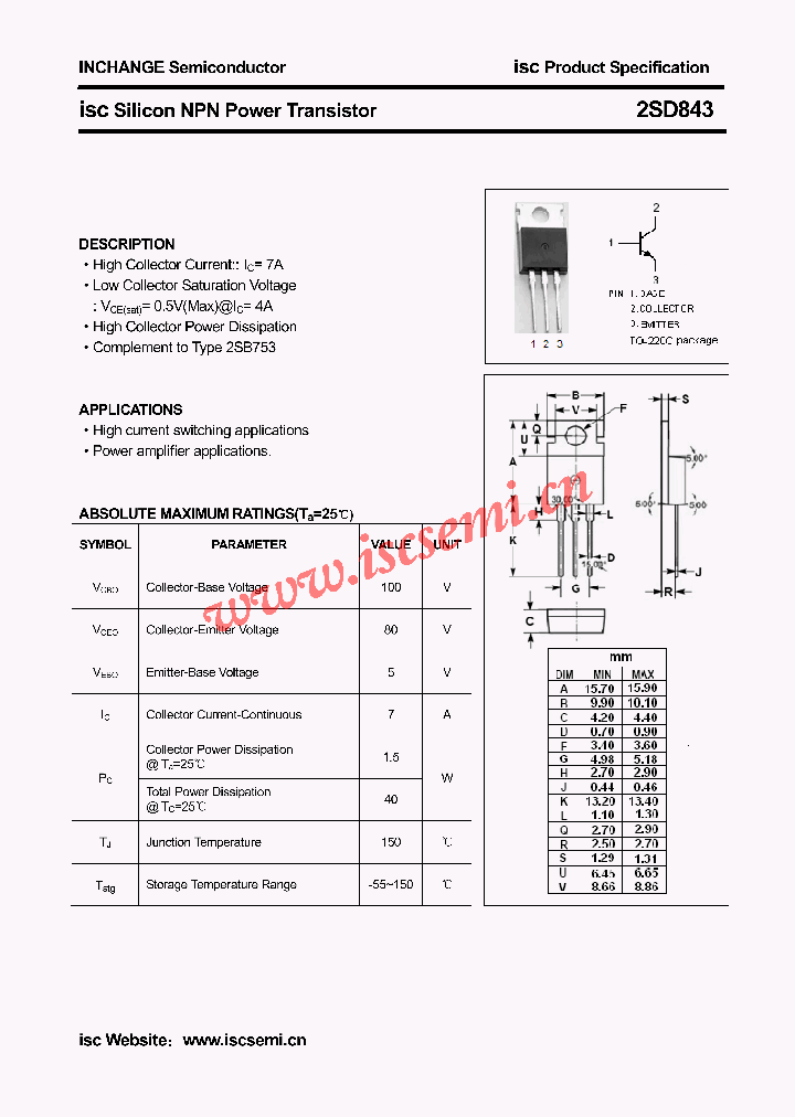 2SD843_4572723.PDF Datasheet