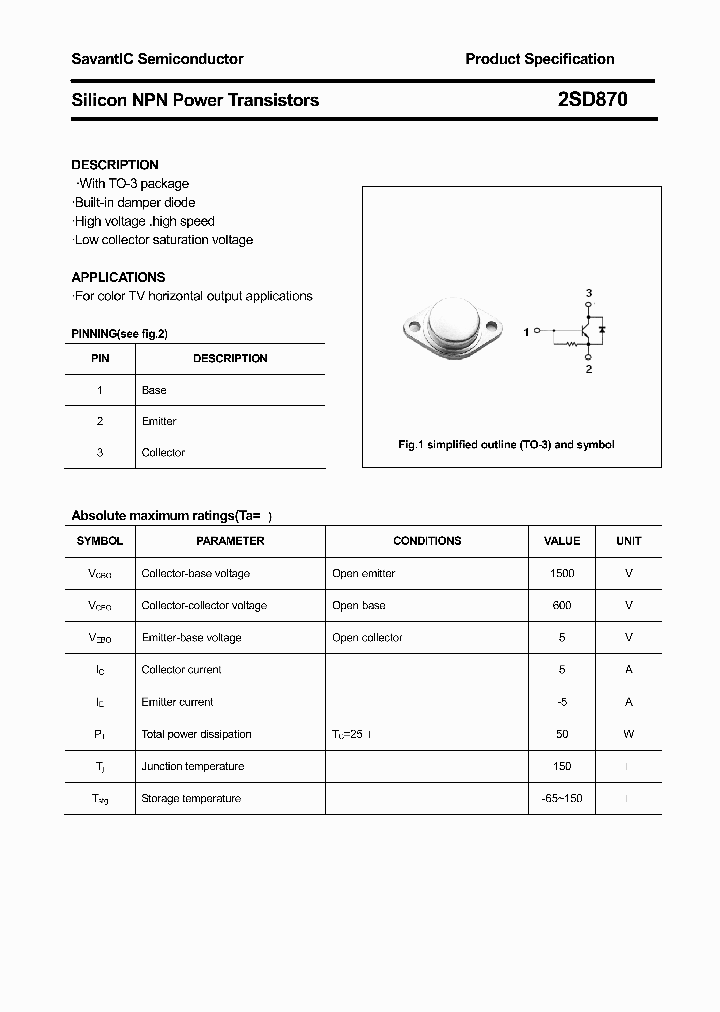 2SD870_4469286.PDF Datasheet