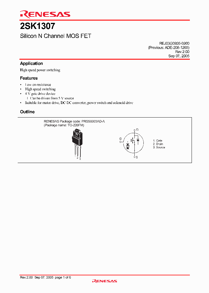 2SK1307-E_4258177.PDF Datasheet