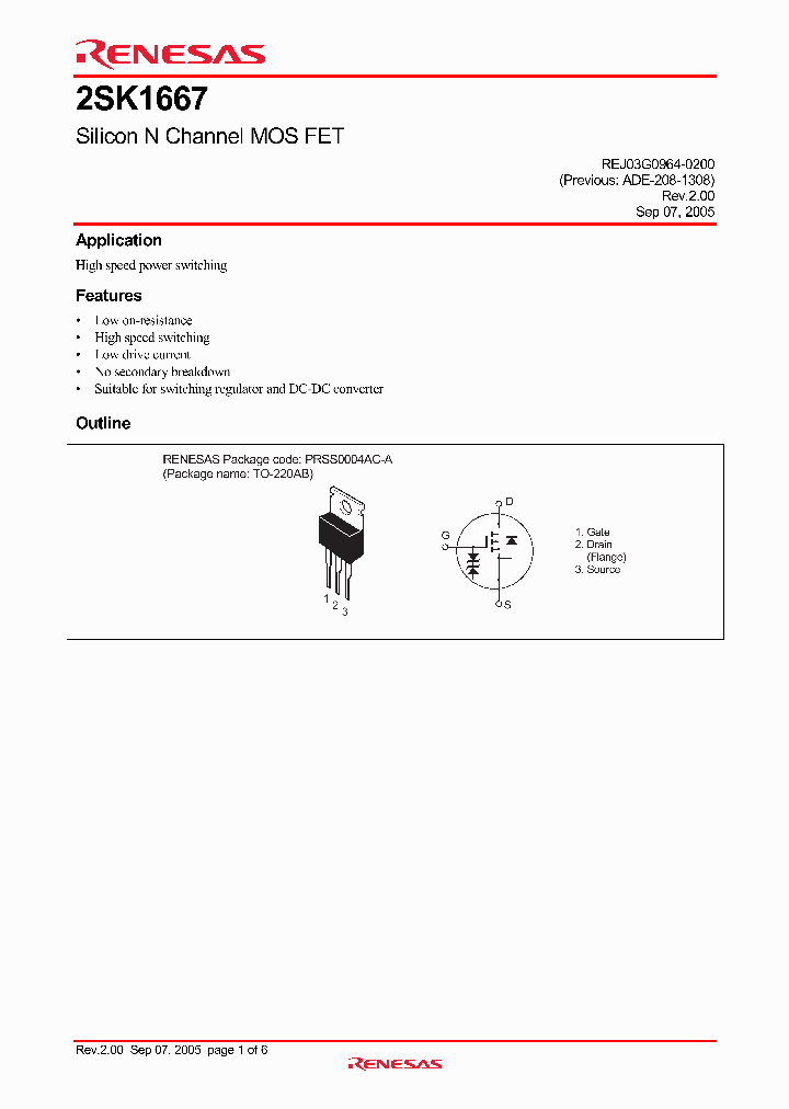 2SK1667_4311928.PDF Datasheet