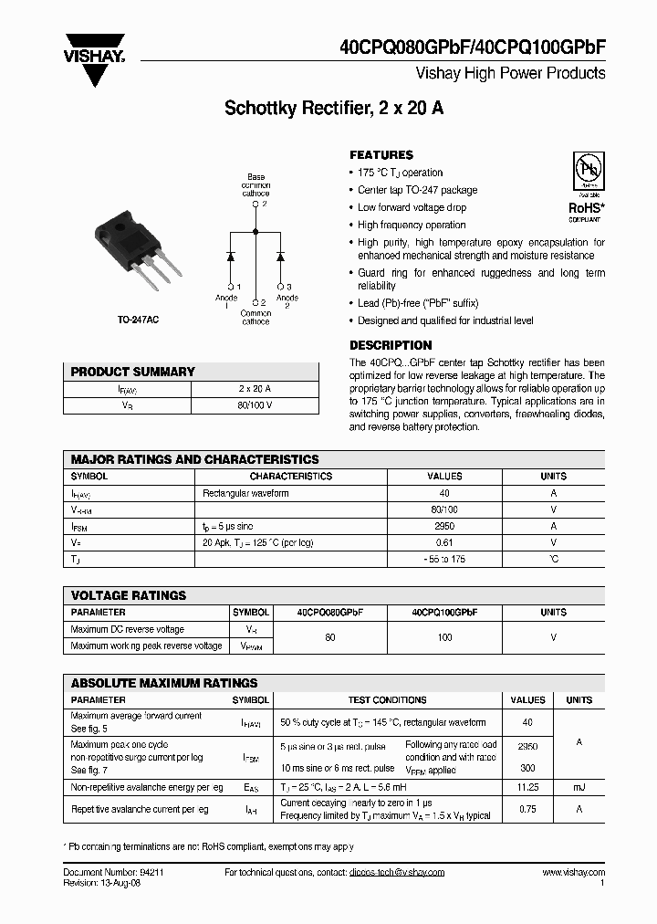 40CPQ080GPBF_4379846.PDF Datasheet