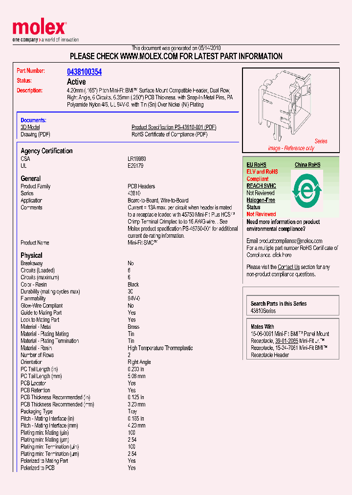 43810-0354_4923838.PDF Datasheet