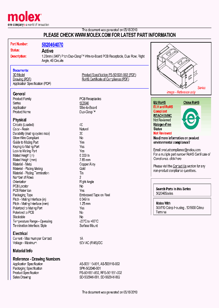502046-4070_4907570.PDF Datasheet