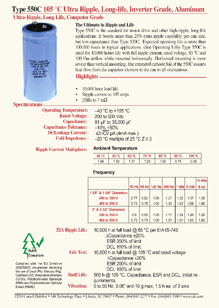 550C103T250DF2B_4461618.PDF Datasheet