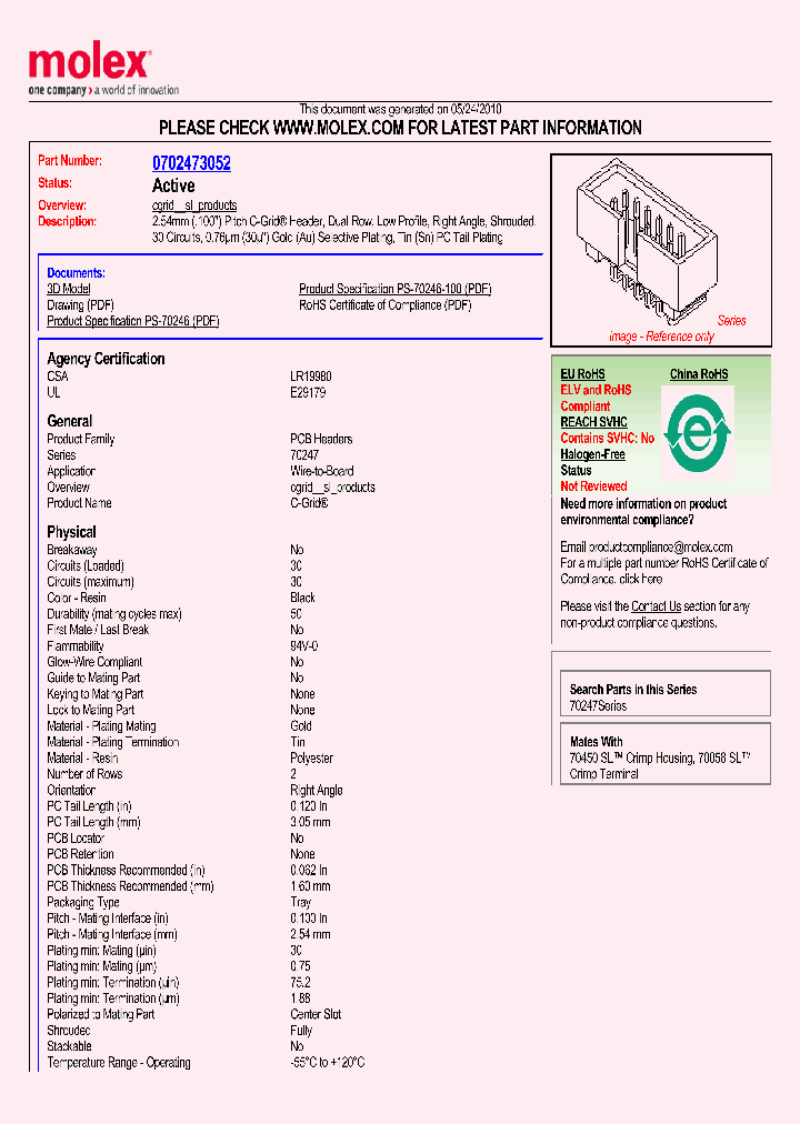 70247-3052_4907897.PDF Datasheet