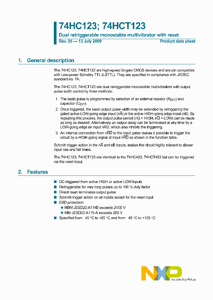 74HC123_4623827.PDF Datasheet