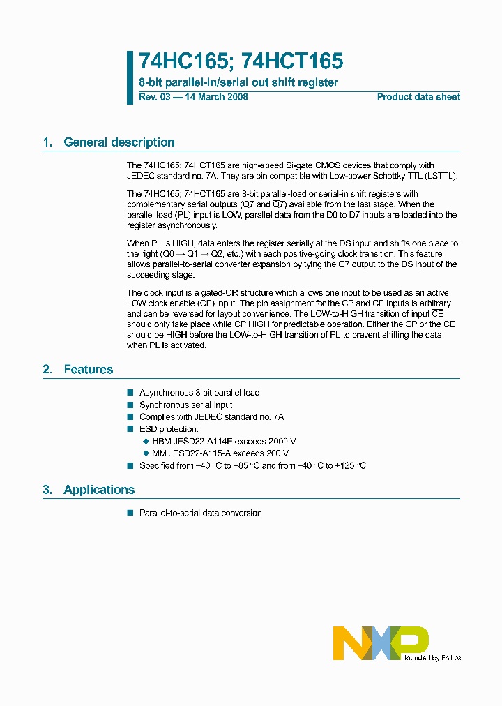 74HC165N_4627688.PDF Datasheet