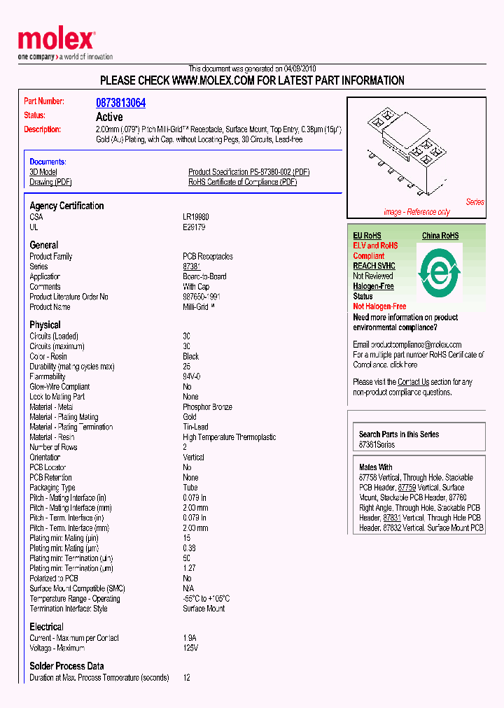 87381-3064_4908903.PDF Datasheet