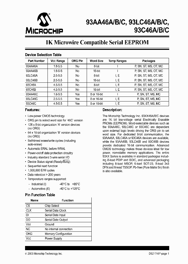 93AA46BX-IMC_4575795.PDF Datasheet