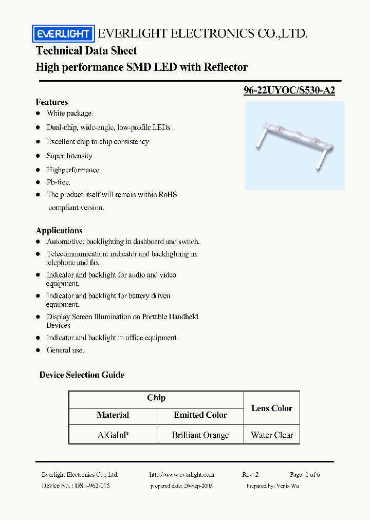 96-22UYOC_4521153.PDF Datasheet