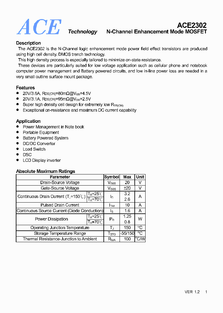ACE2302_4575947.PDF Datasheet