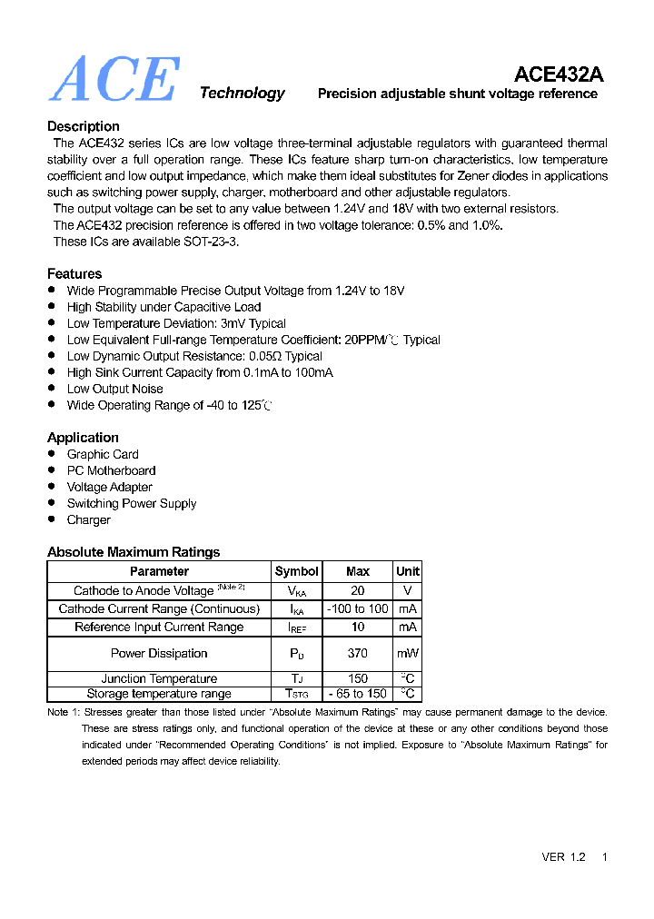 ACE432ABMEH_4655111.PDF Datasheet