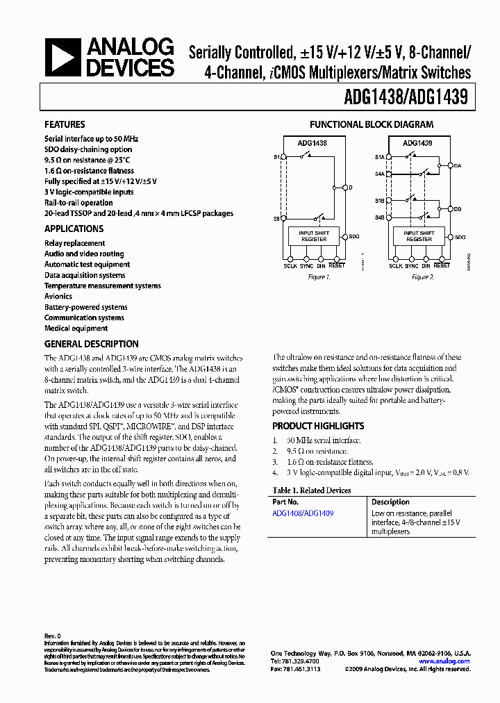 ADG1438_4737520.PDF Datasheet