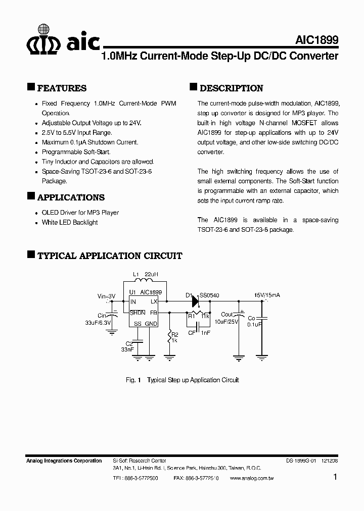 AIC1899_4429071.PDF Datasheet