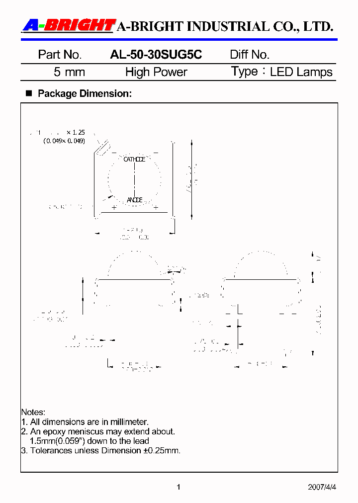 AL-50-30SUG5C_4465111.PDF Datasheet