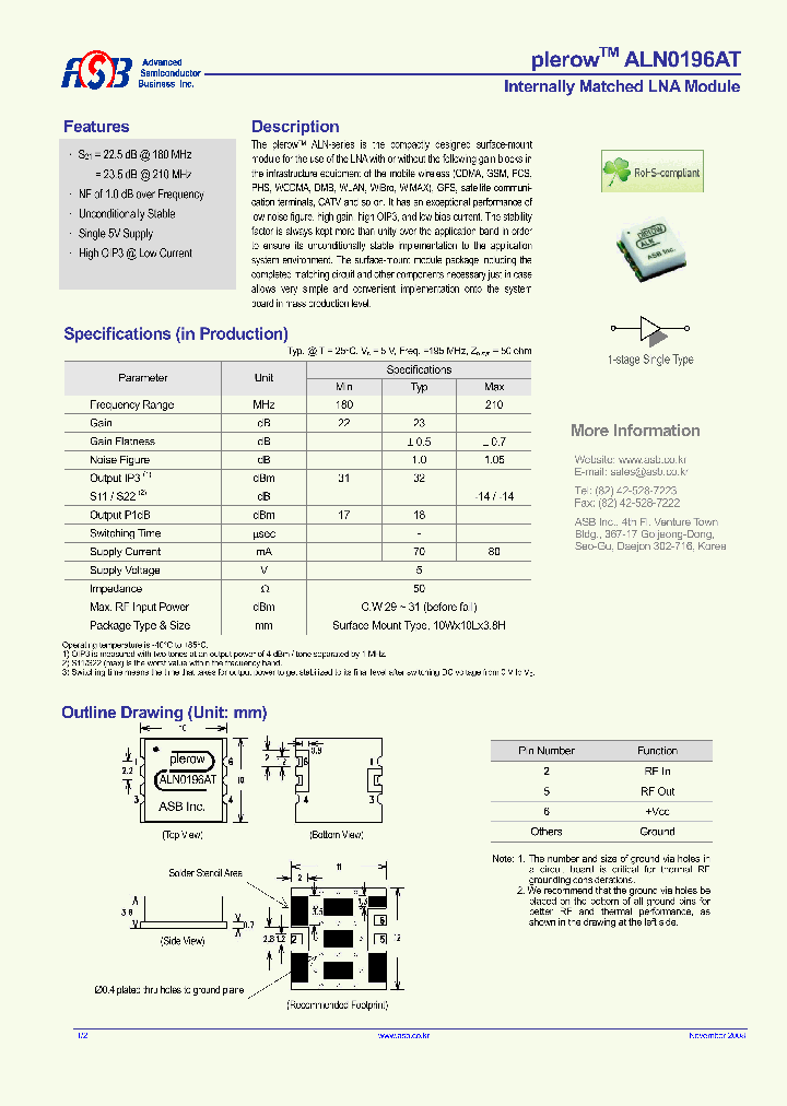 ALN0196AT_4607356.PDF Datasheet