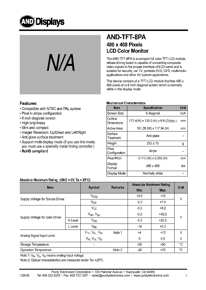 AND-TFT-8PA_4749543.PDF Datasheet