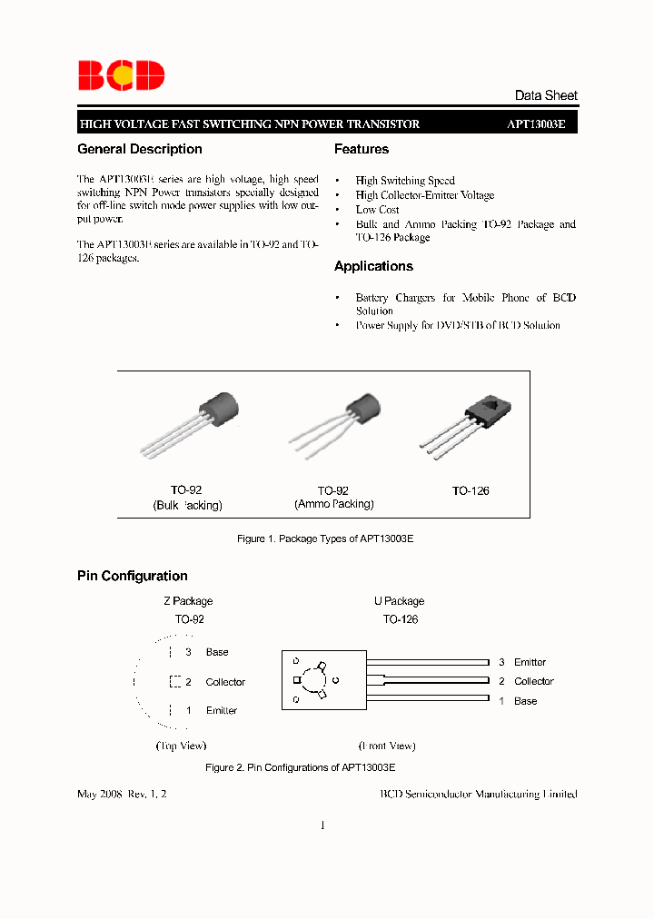 APT13003E_4226079.PDF Datasheet