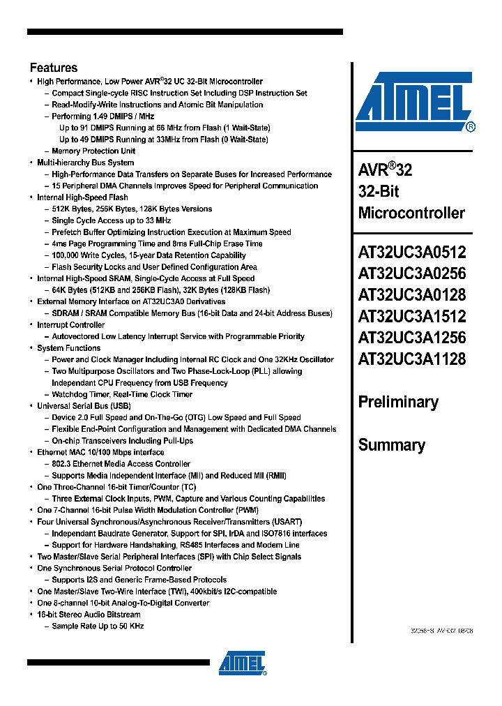 AT32UC3A0512-ALTES_4276712.PDF Datasheet