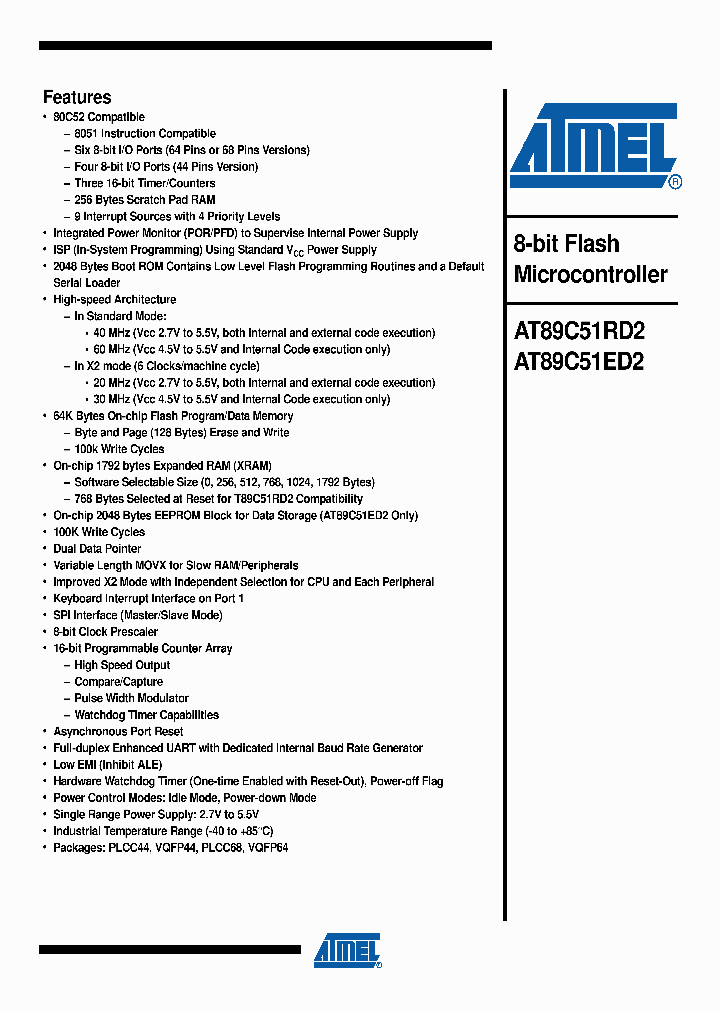 AT89C51ED2-SLSUM_4312907.PDF Datasheet