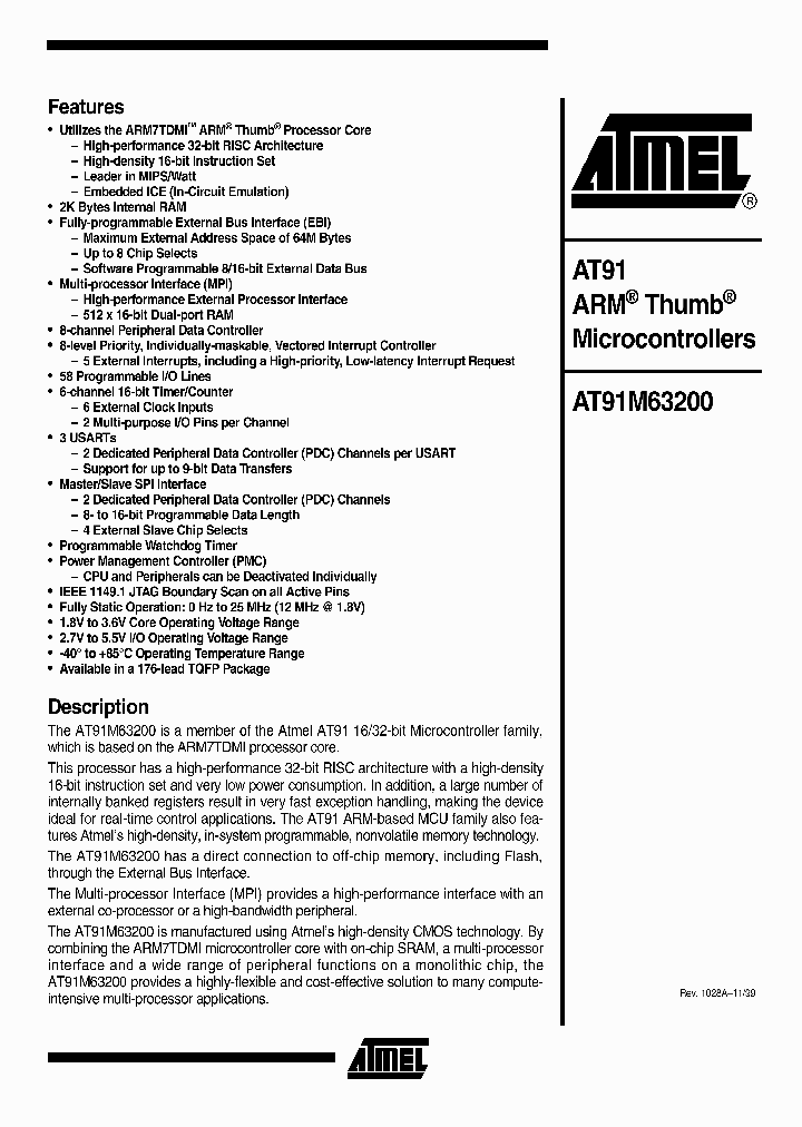 AT91M63200_4414334.PDF Datasheet