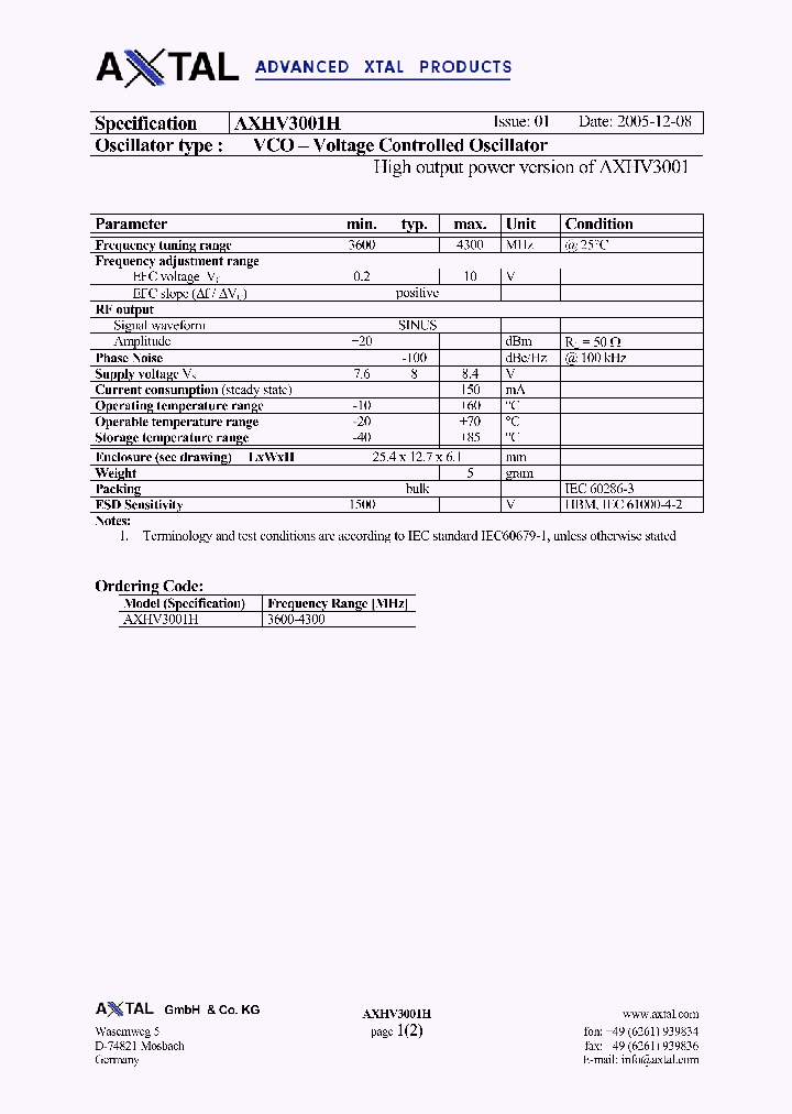 AXHV3001H_4363356.PDF Datasheet