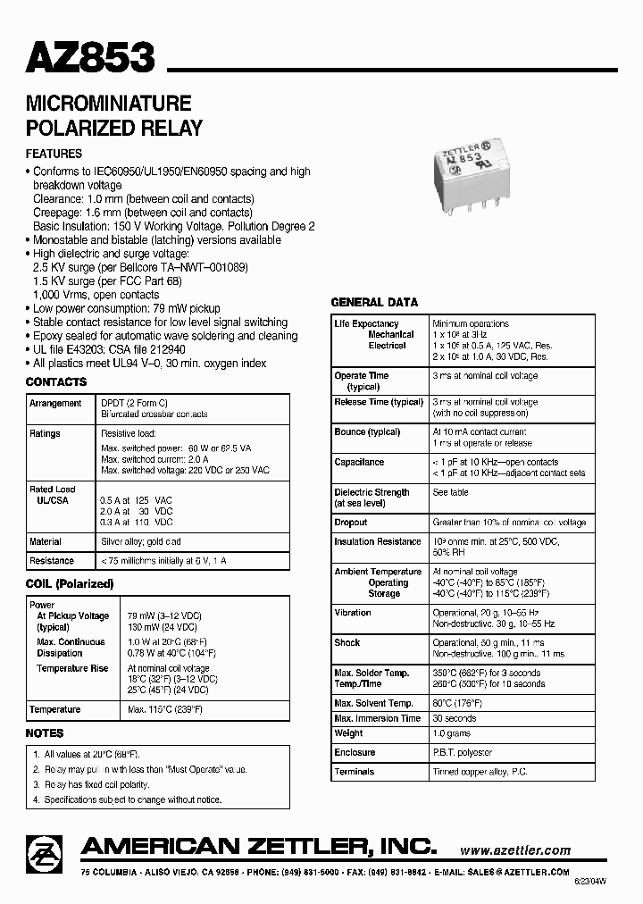 AZ853PS1-15_4498091.PDF Datasheet