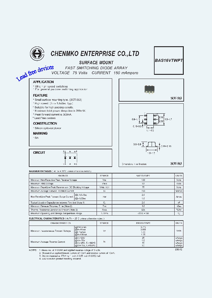 BAS16VTWPT_4538704.PDF Datasheet