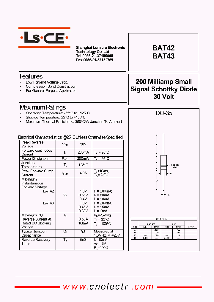 BAT43_4708696.PDF Datasheet