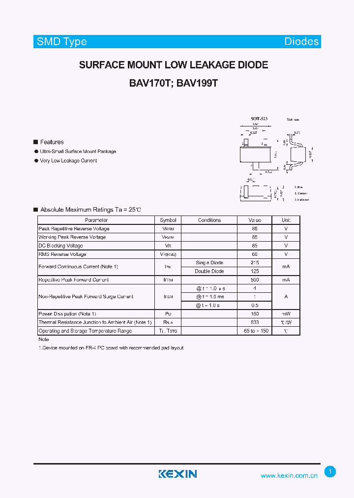 BAV170T_4511002.PDF Datasheet