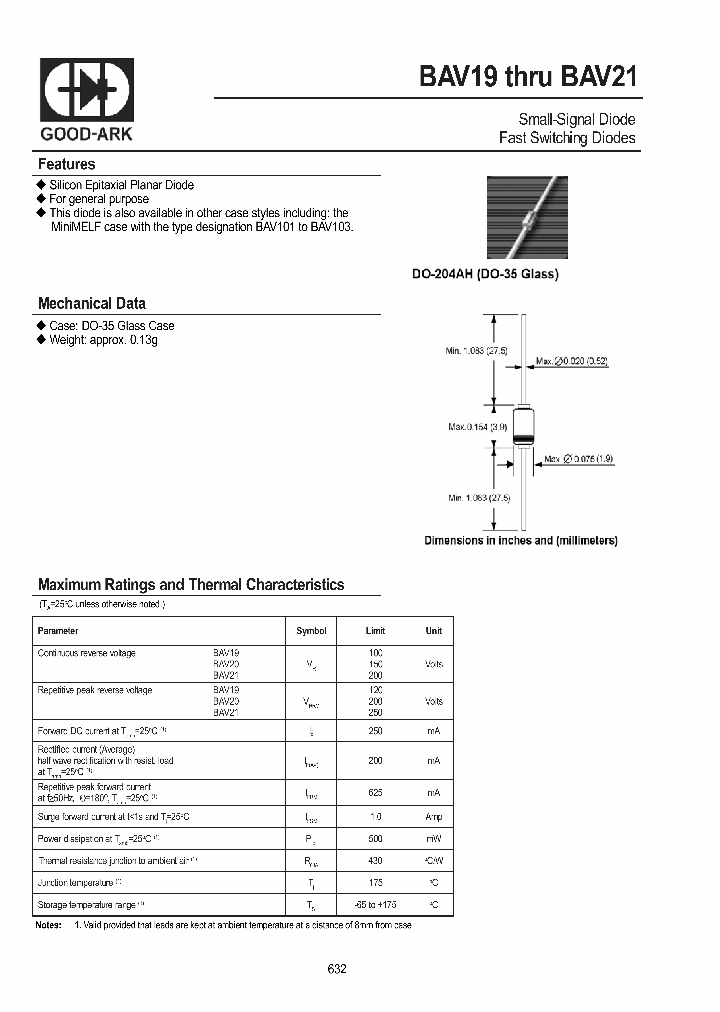 BAV21_4223601.PDF Datasheet