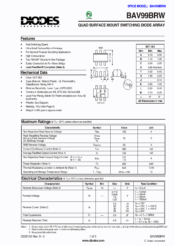 BAV99BRW_4229682.PDF Datasheet